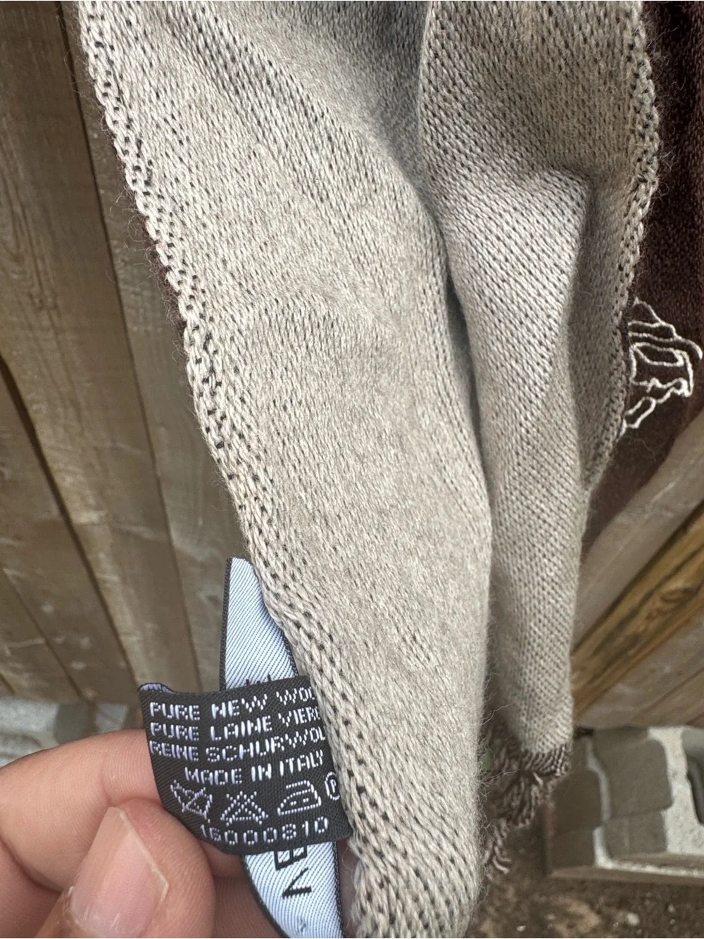 Versace vintage wool scarf